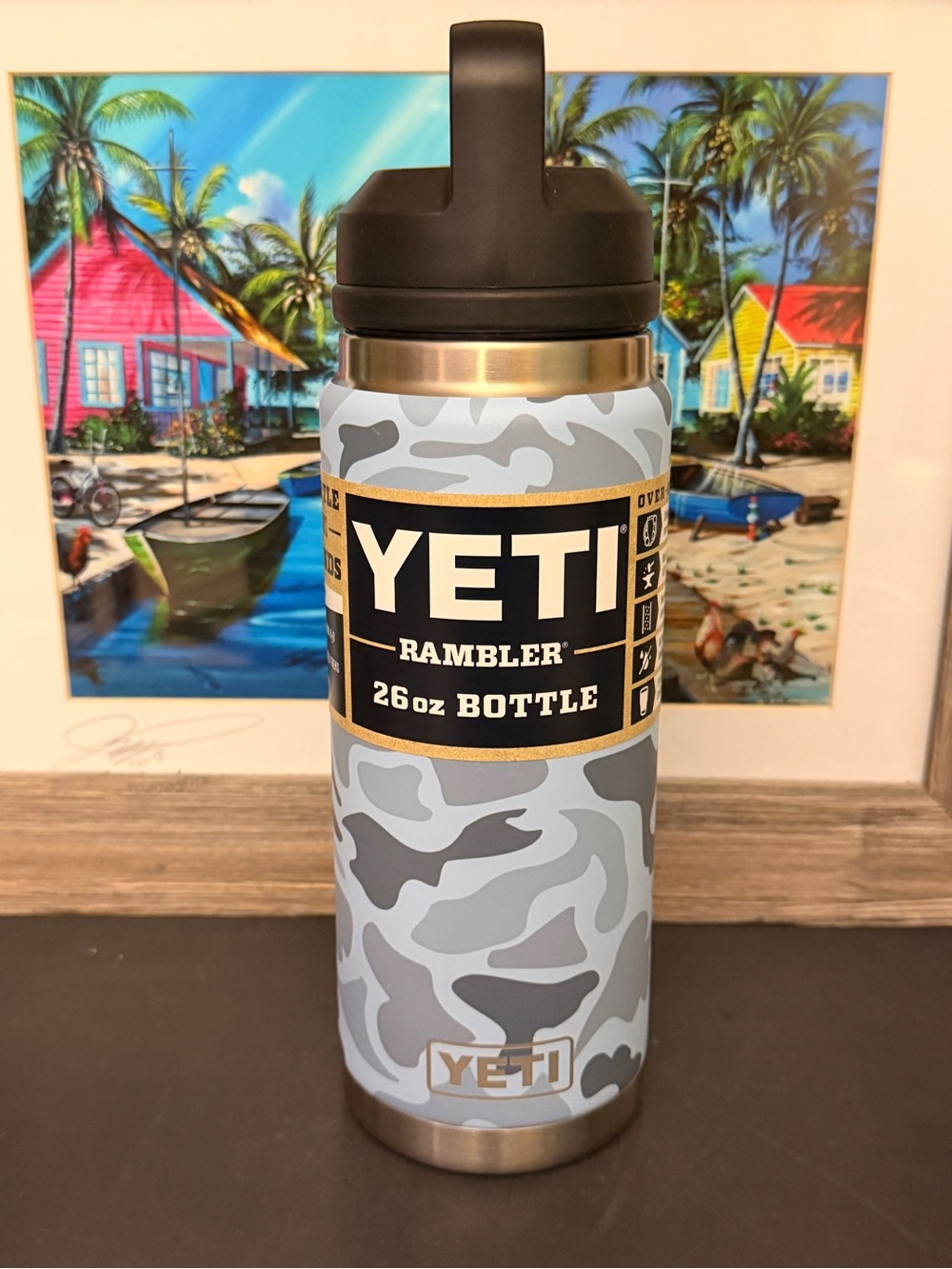 YETI Rambler 26oz Bottle - Limited Edition Blue Camo